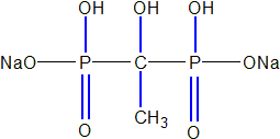 Etidronate Disodium Sructural Formula