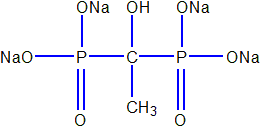 HEDP Na4 Sructural Formula