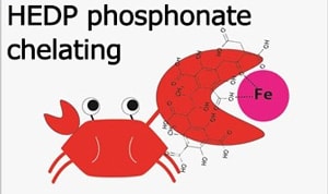 HEDP phosphate chelating